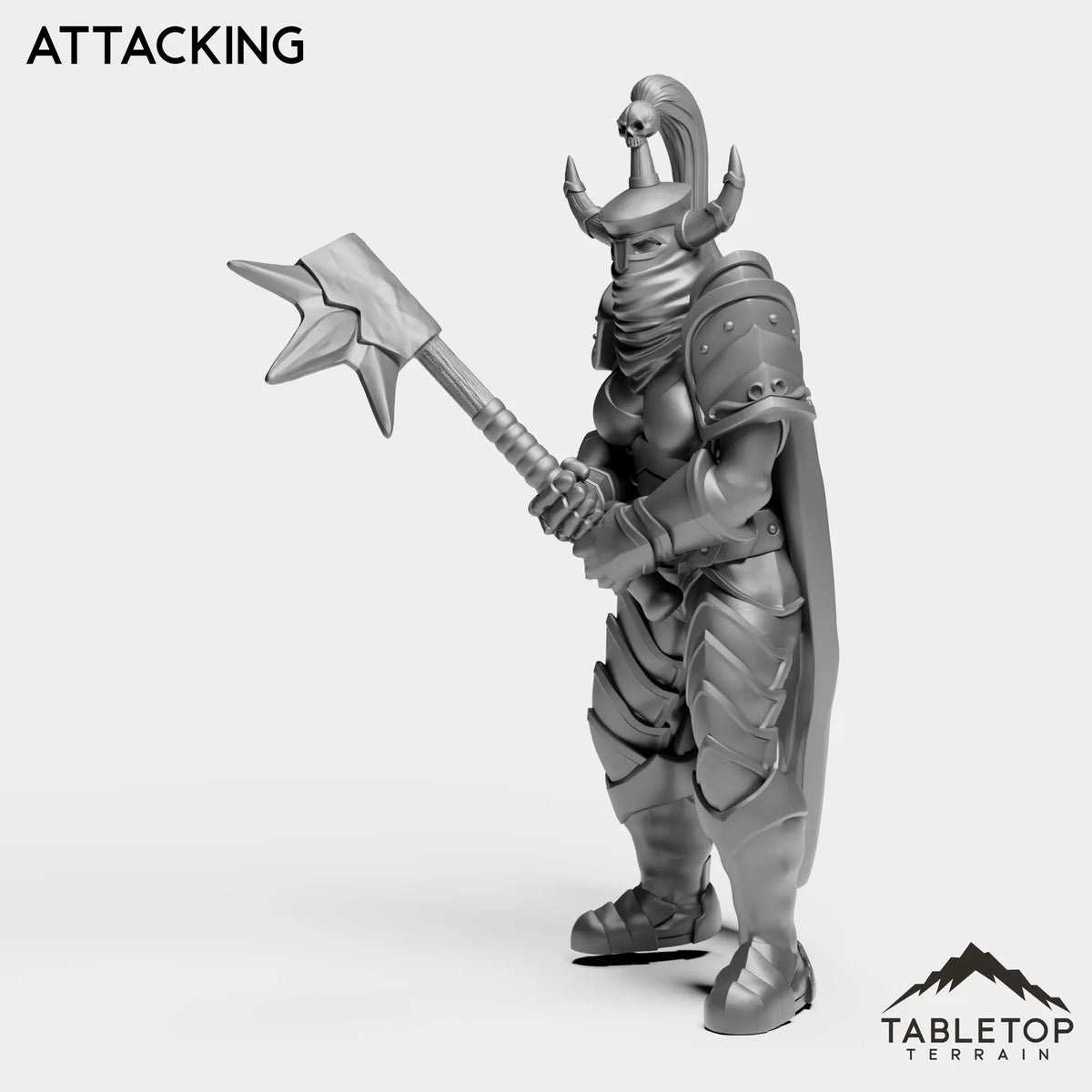 Tabletop Terrain Miniature Attacking Horseman Boss 2
