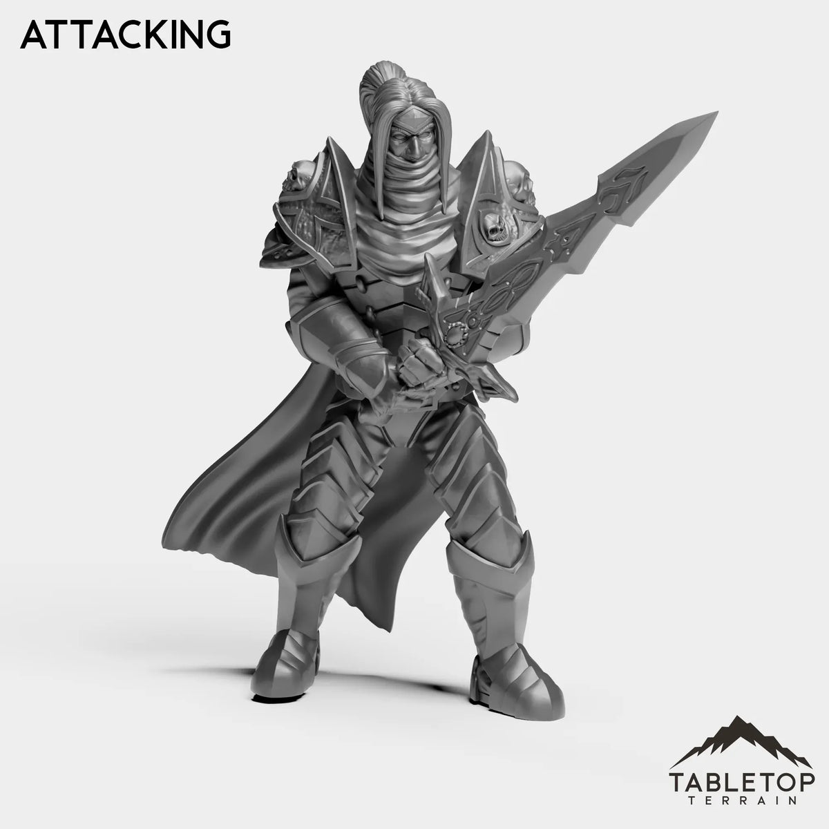 Tabletop Terrain Miniature Attacking Horseman Boss 3