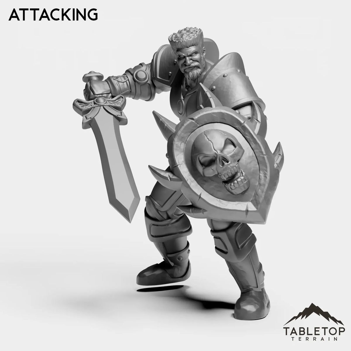 Tabletop Terrain Miniature Attacking Knight Understudy