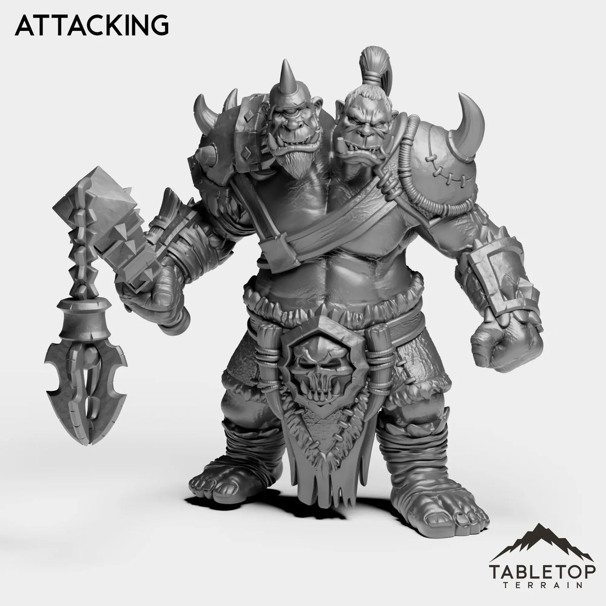Tabletop Terrain Miniature Attacking Ogre Mauler 2