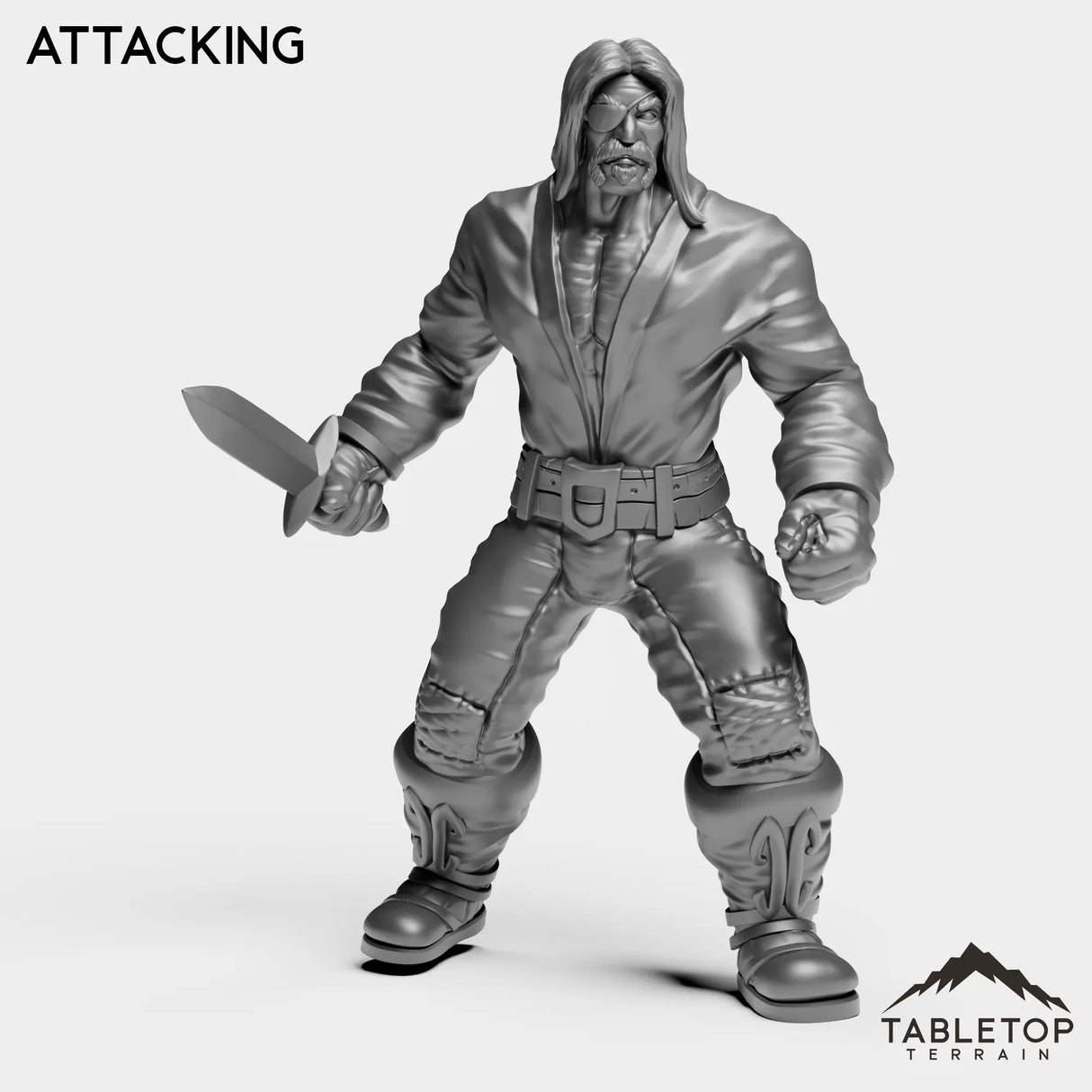 Tabletop Terrain Miniature Attacking Pirate Bandit