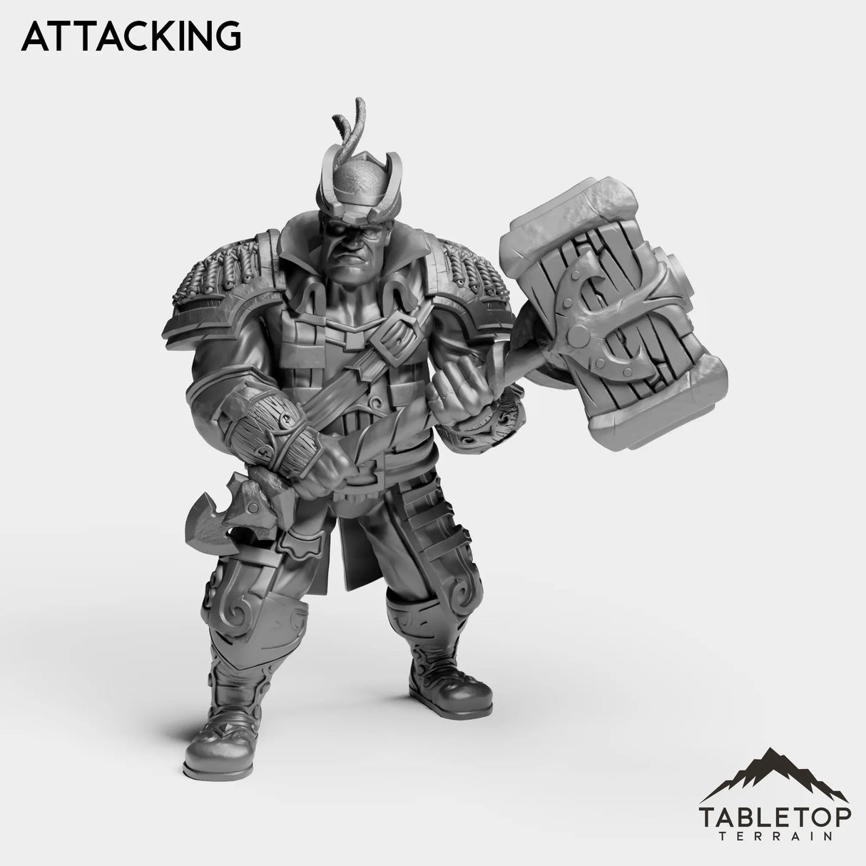 Tabletop Terrain Miniature Attacking Sailor Heritage Warrior