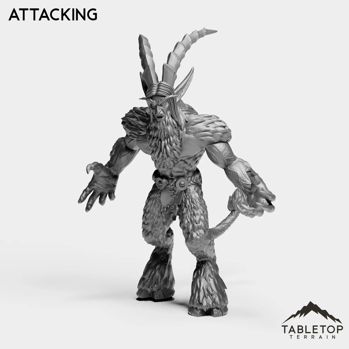 Tabletop Terrain Miniature Attacking Sick Satyr
