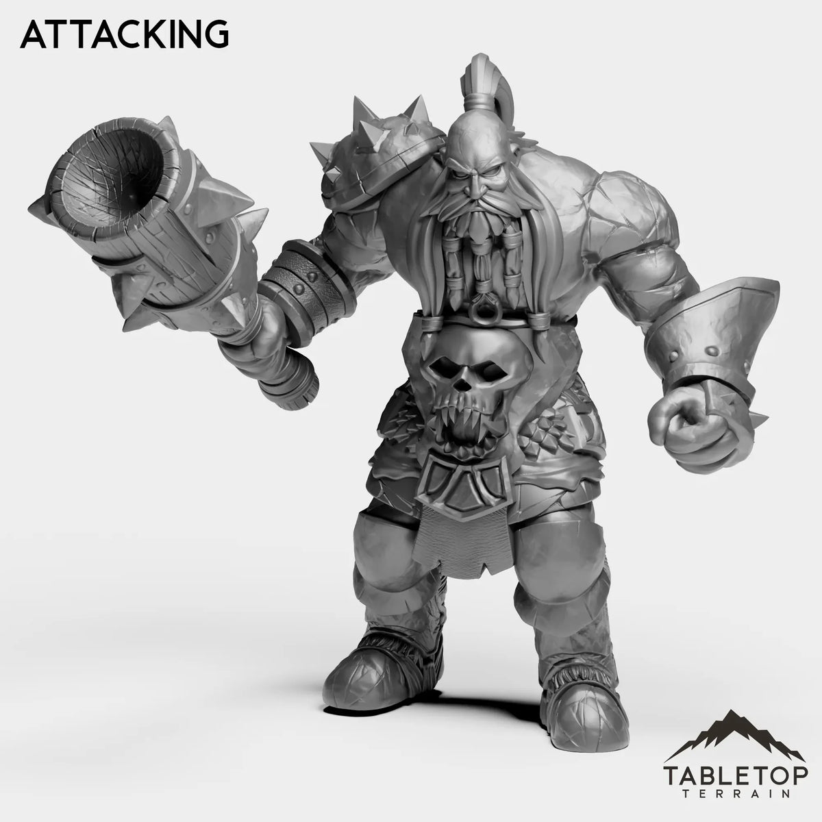 Tabletop Terrain Miniature Attacking The Temple Giant