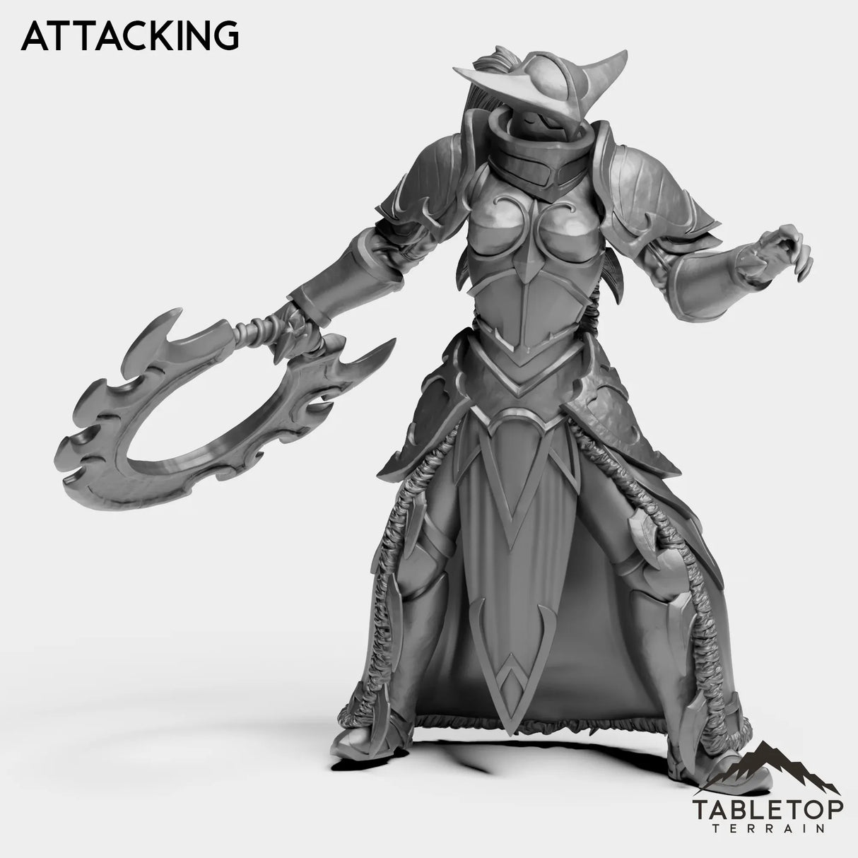 Tabletop Terrain Miniature Attacking Warden