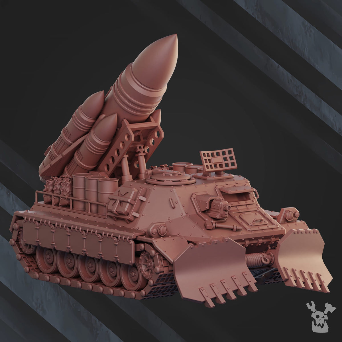 Tabletop Terrain Miniature Automated Missile Launcher "Comrad Freeze" CF-939