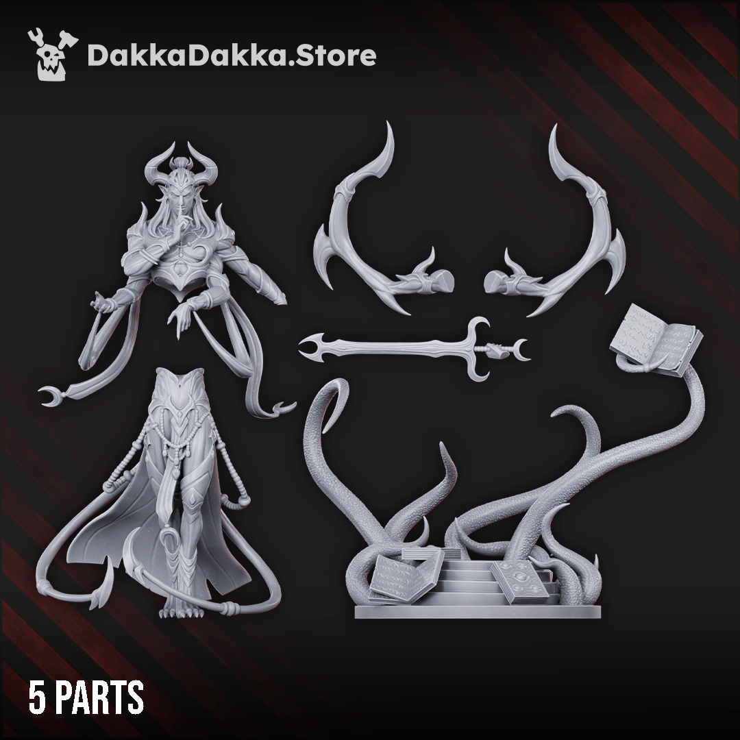 Tabletop Terrain Miniature Avatar of Lust with a sword
