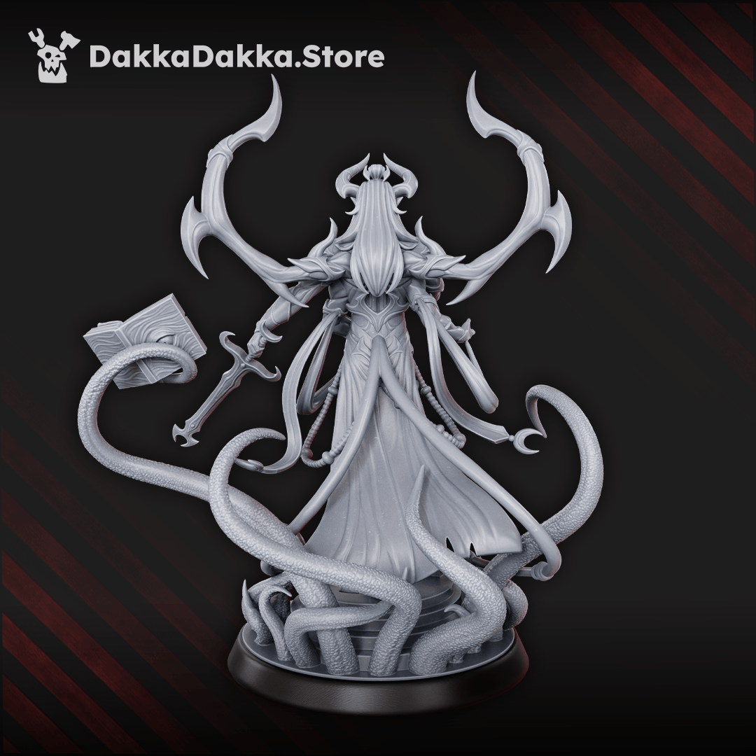Tabletop Terrain Miniature Avatar of Lust with a sword