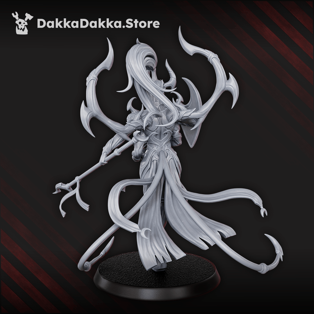 Tabletop Terrain Miniature Avatar of Lust with spear and shield