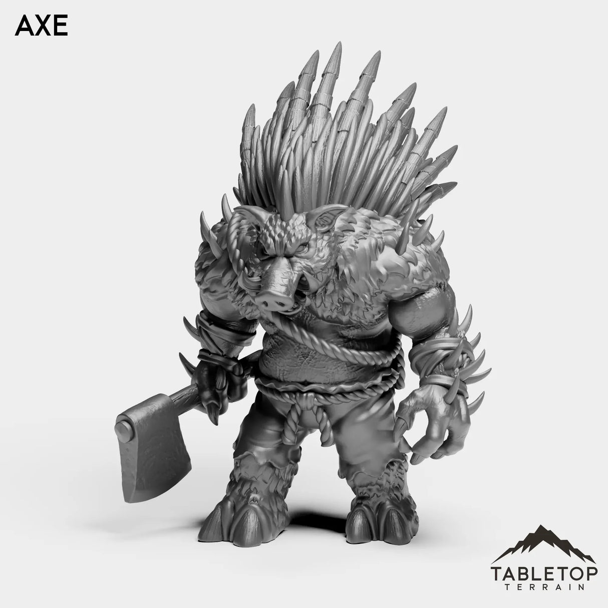Tabletop Terrain Miniature Axe Quilboar Hunter