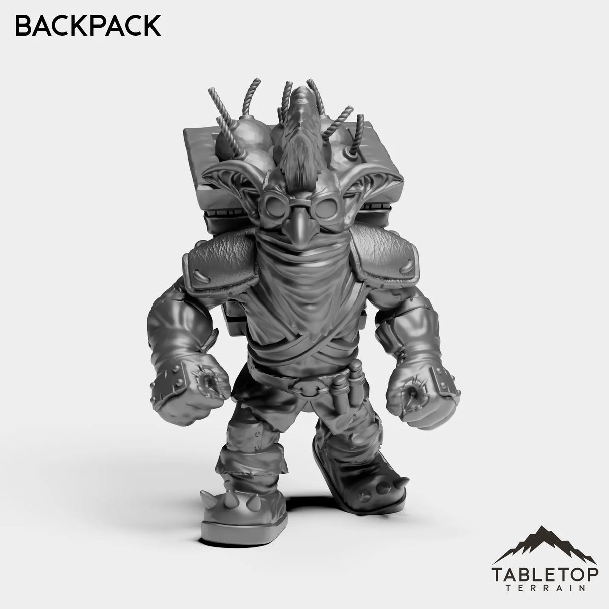 Tabletop Terrain Miniature Backpack Goblin Sapper
