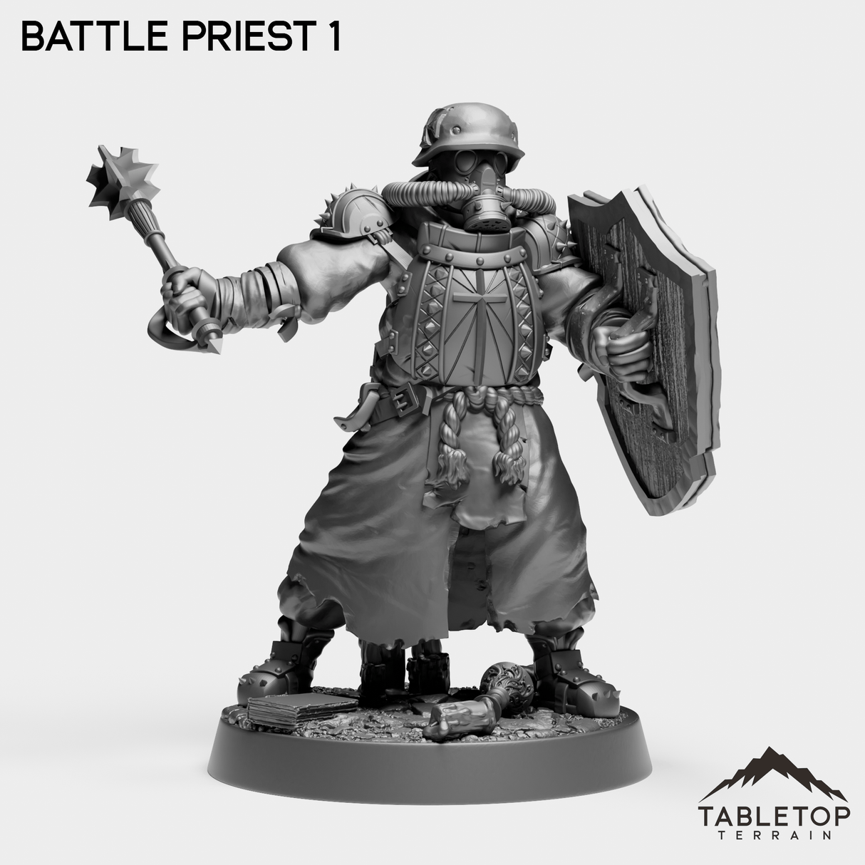 Tabletop Terrain Miniature Battle Priests - Add-ons