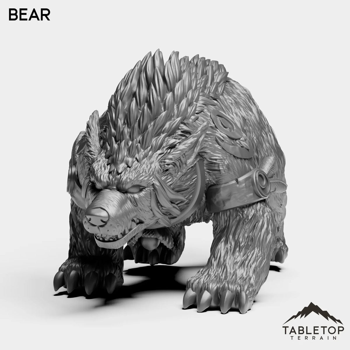 Tabletop Terrain Miniature Bear Elf Druid Forms
