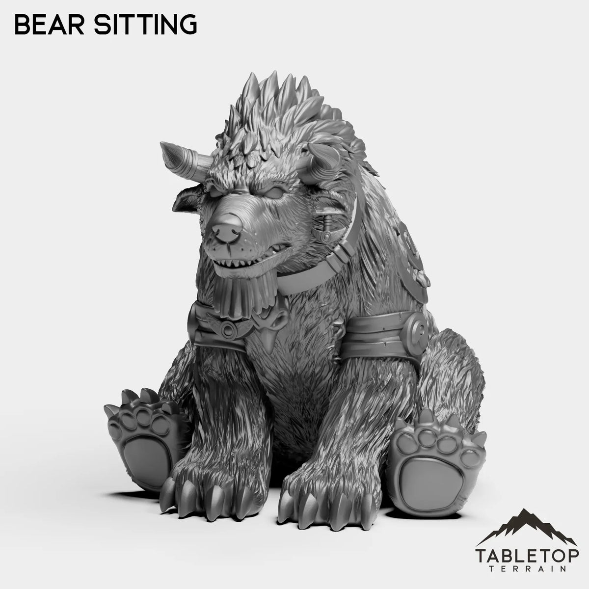 Tabletop Terrain Miniature Bear Sitting Minotaur Druid Forms