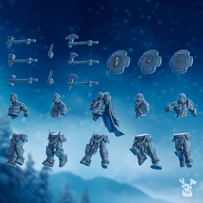 Tabletop Terrain Miniature Berserker Squad