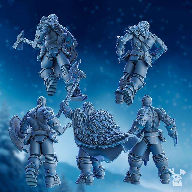 Tabletop Terrain Miniature Berserker Squad