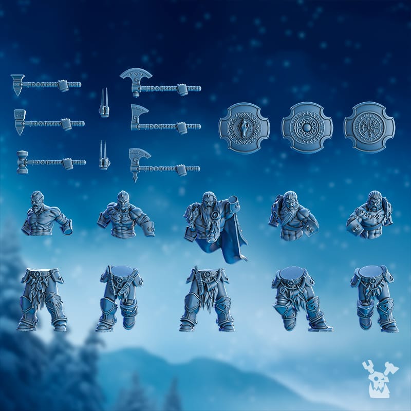 Tabletop Terrain Miniature Berserker Squad