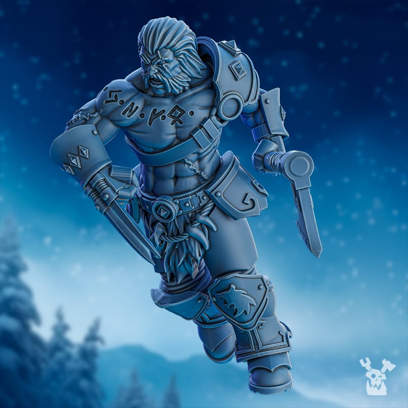 Tabletop Terrain Miniature Berserker Squad