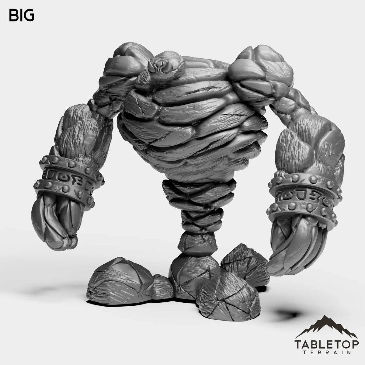 Tabletop Terrain Miniature Big Earth Elemental Boss