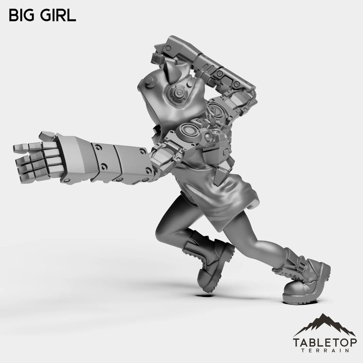 Tabletop Terrain Miniature Big Girl - Onlookers
