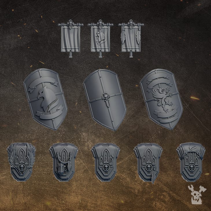 Tabletop Terrain Miniature Black Gryphons Assembly Kit