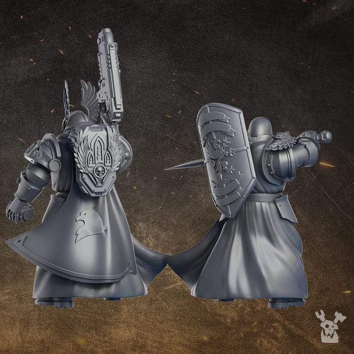 Tabletop Terrain Miniature Black Gryphons Assembly Kit