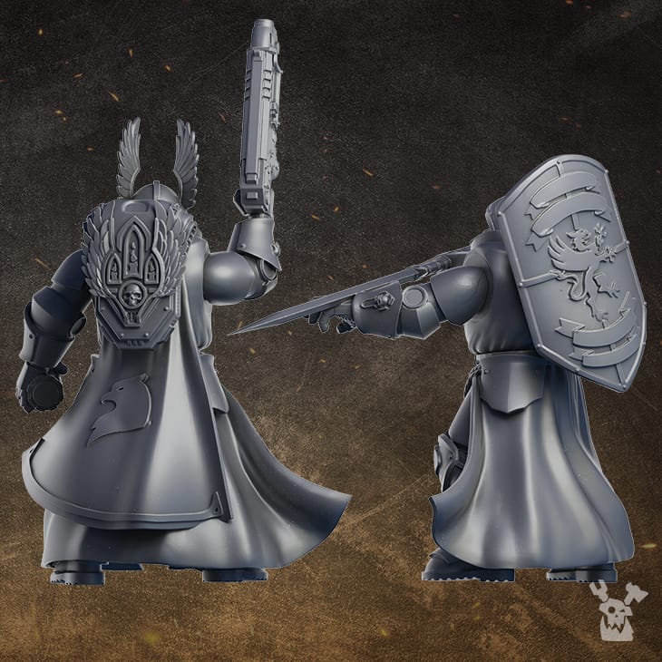 Tabletop Terrain Miniature Black Gryphons Assembly Kit