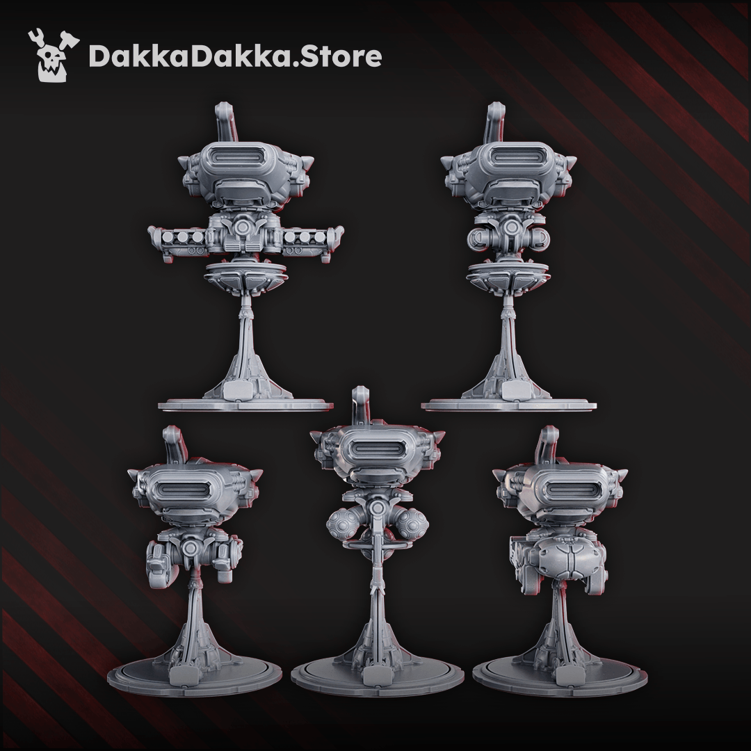 Tabletop Terrain Miniature Black Sun Covenant Drones