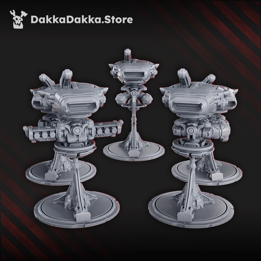Tabletop Terrain Miniature Black Sun Covenant Drones