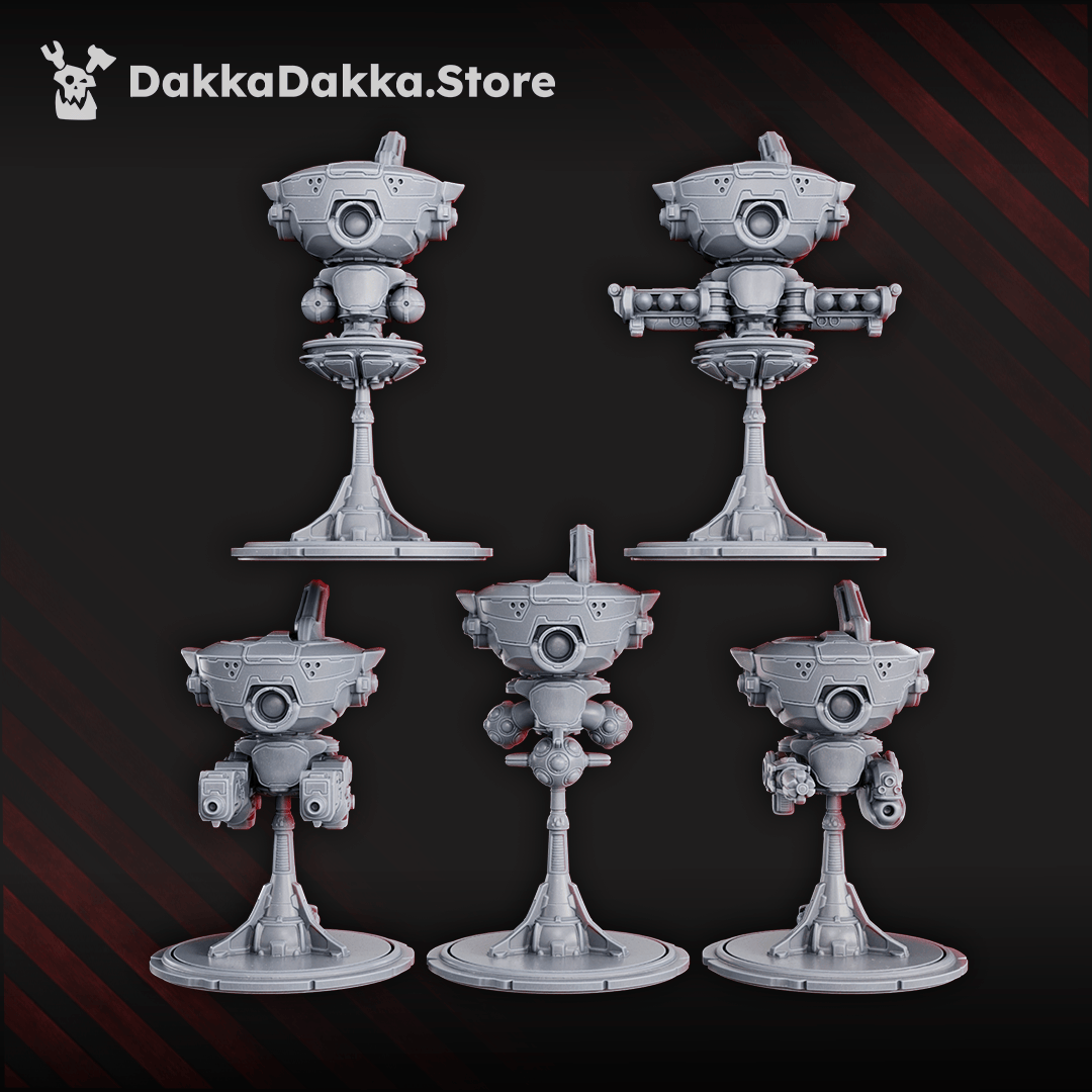 Tabletop Terrain Miniature Black Sun Covenant Drones
