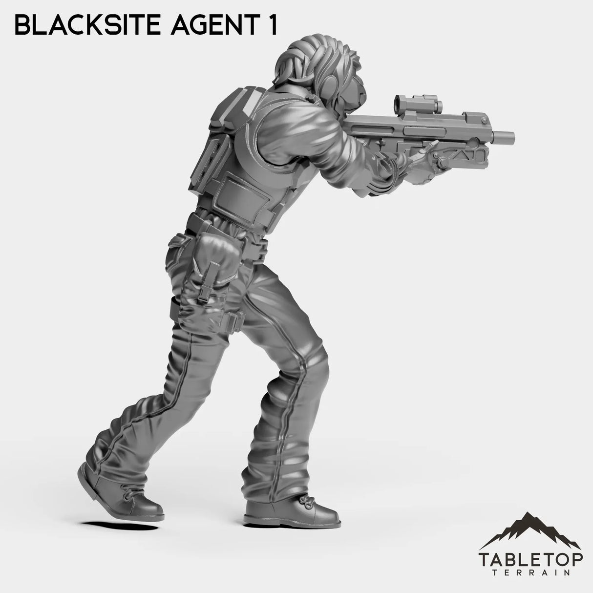 Tabletop Terrain Miniature Blacksite Agent - Nakamura Strike Team