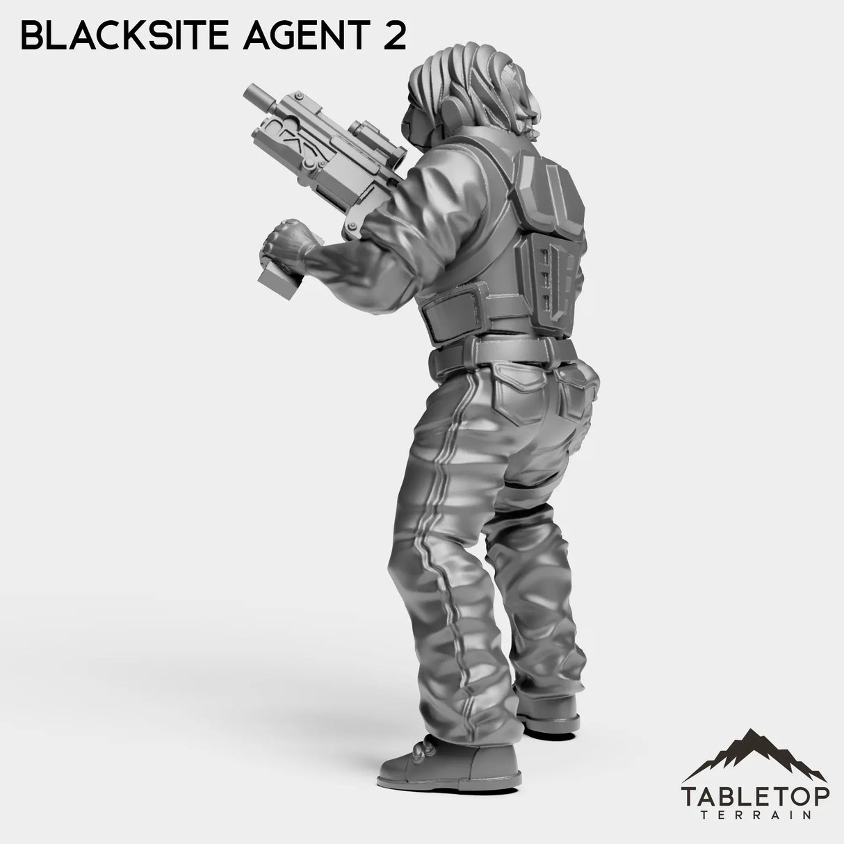 Tabletop Terrain Miniature Blacksite Agent - Nakamura Strike Team