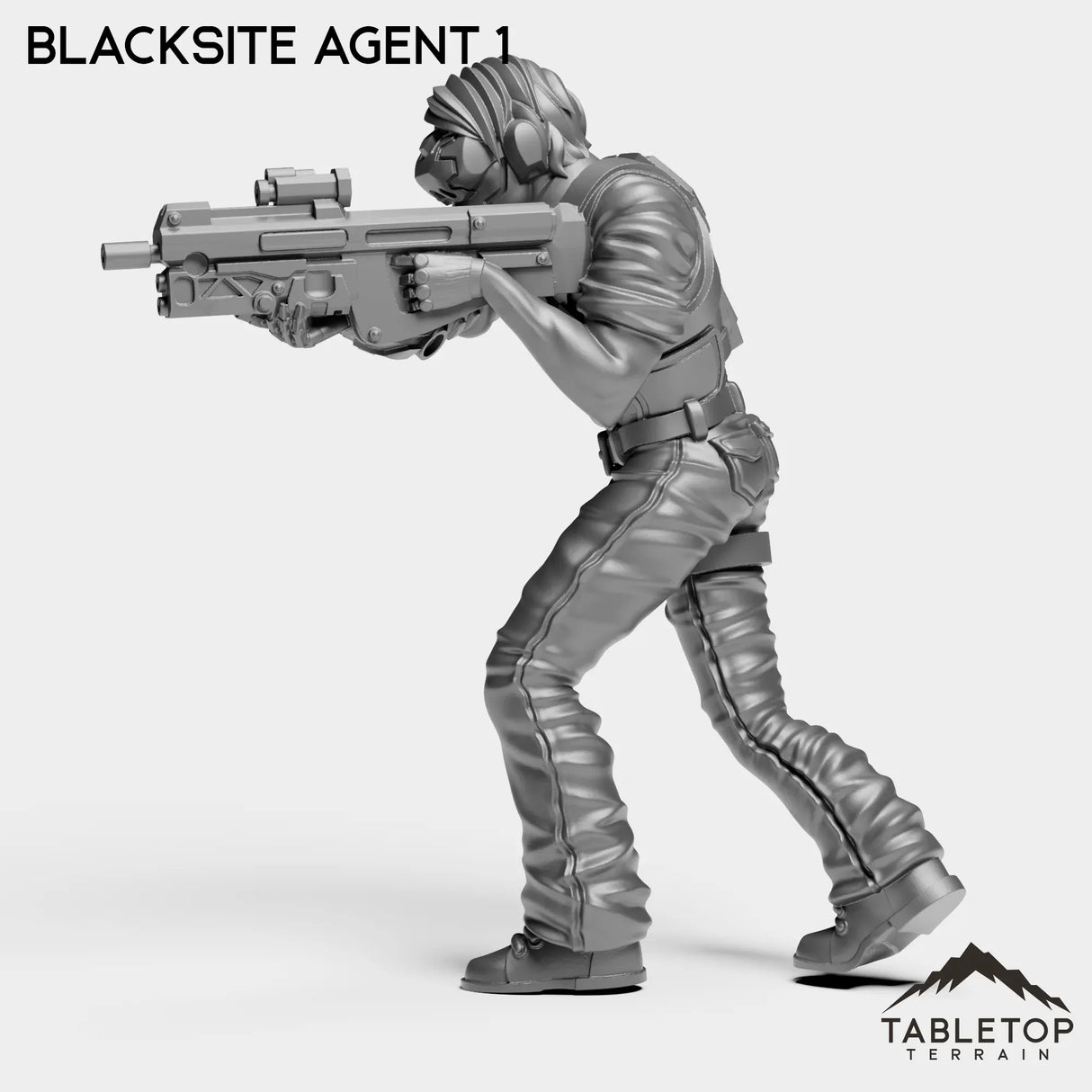 Tabletop Terrain Miniature Blacksite Agent - Nakamura Strike Team