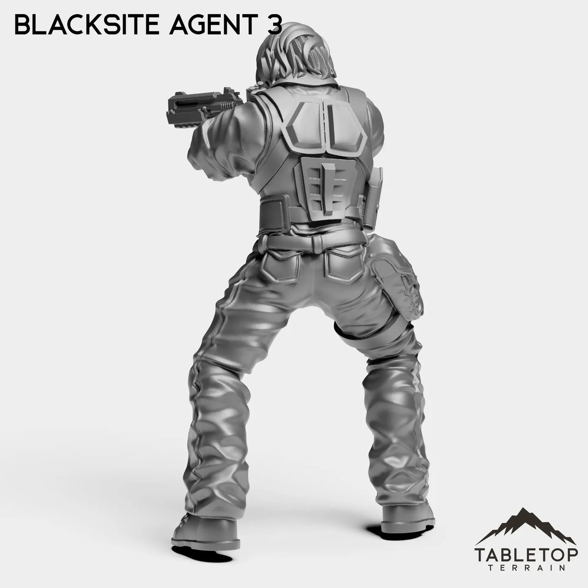 Tabletop Terrain Miniature Blacksite Agent - Nakamura Strike Team