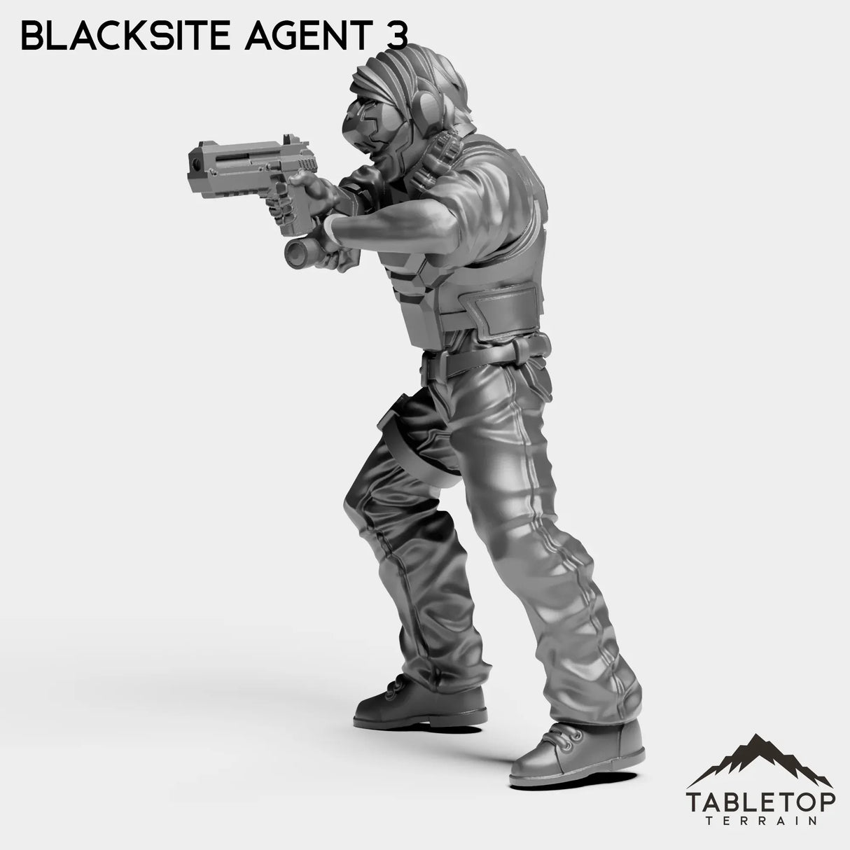 Tabletop Terrain Miniature Blacksite Agent - Nakamura Strike Team