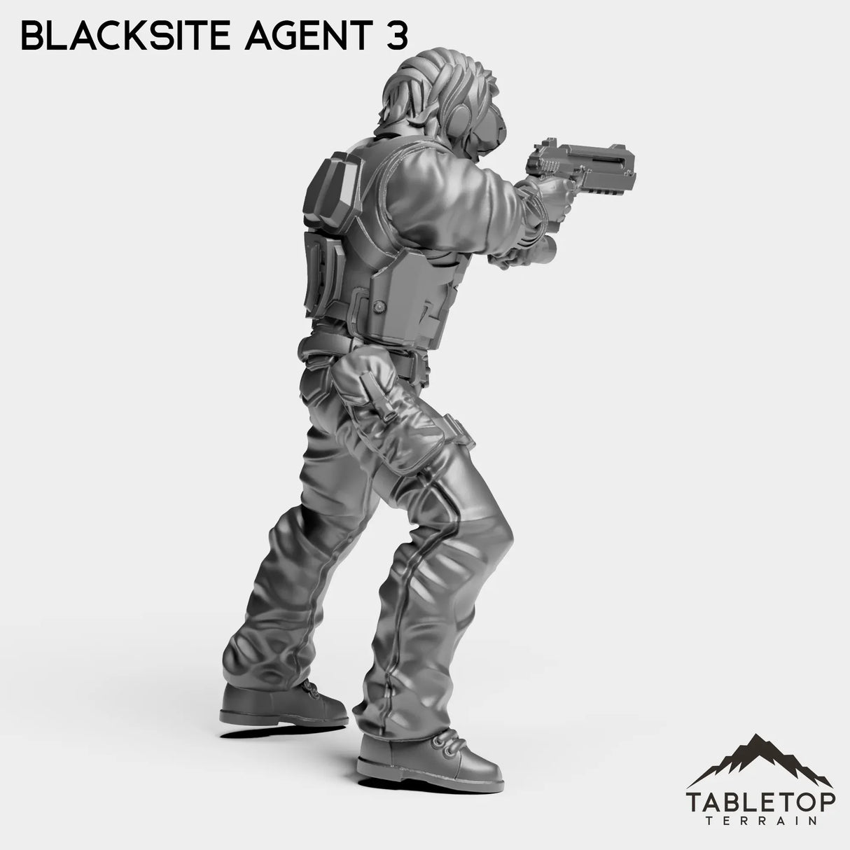 Tabletop Terrain Miniature Blacksite Agent - Nakamura Strike Team