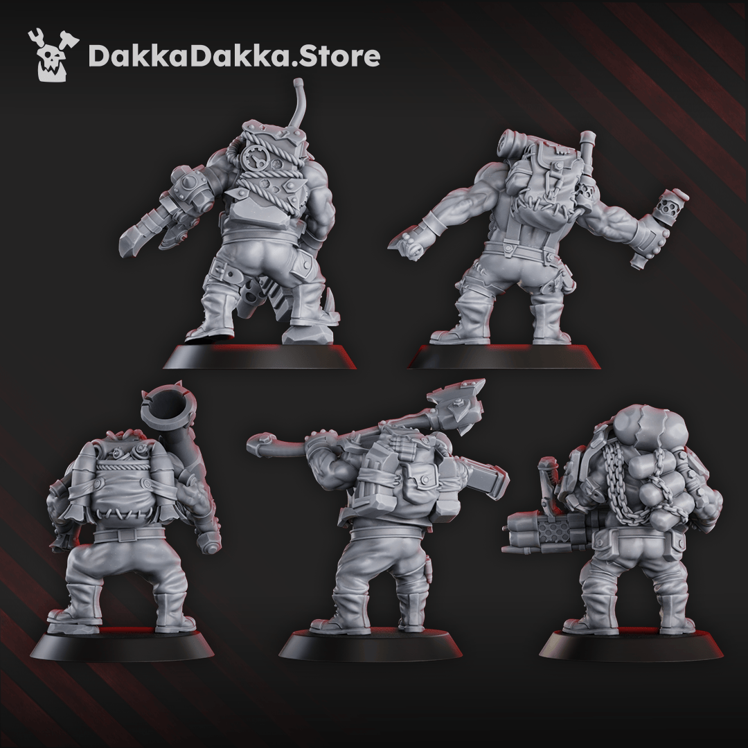 Tabletop Terrain Miniature Blak Orcs Mob
