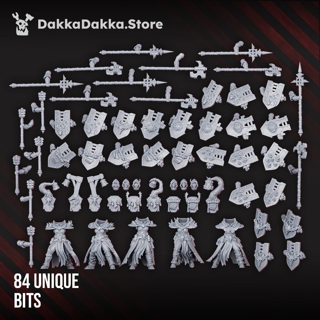 Tabletop Terrain Miniature Blightshield Witches Squad (build kit)