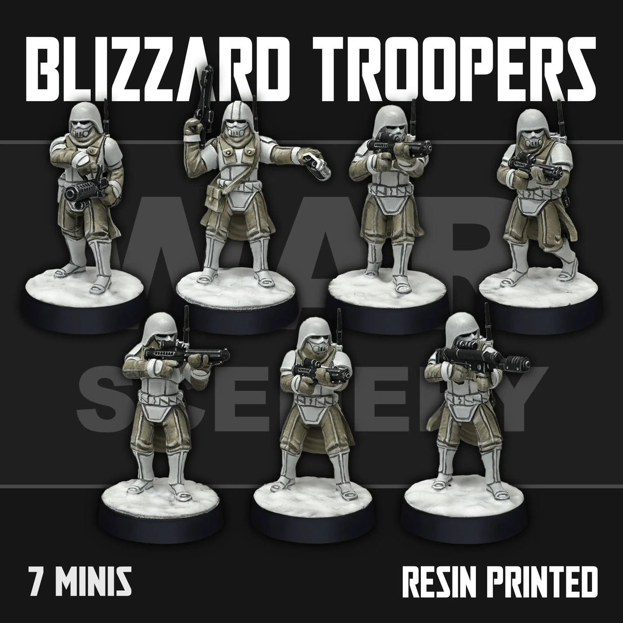 Tabletop Terrain Miniature Blizzard Troopers