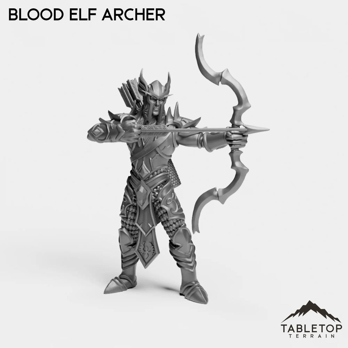 Tabletop Terrain Miniature Blood Elf Archer