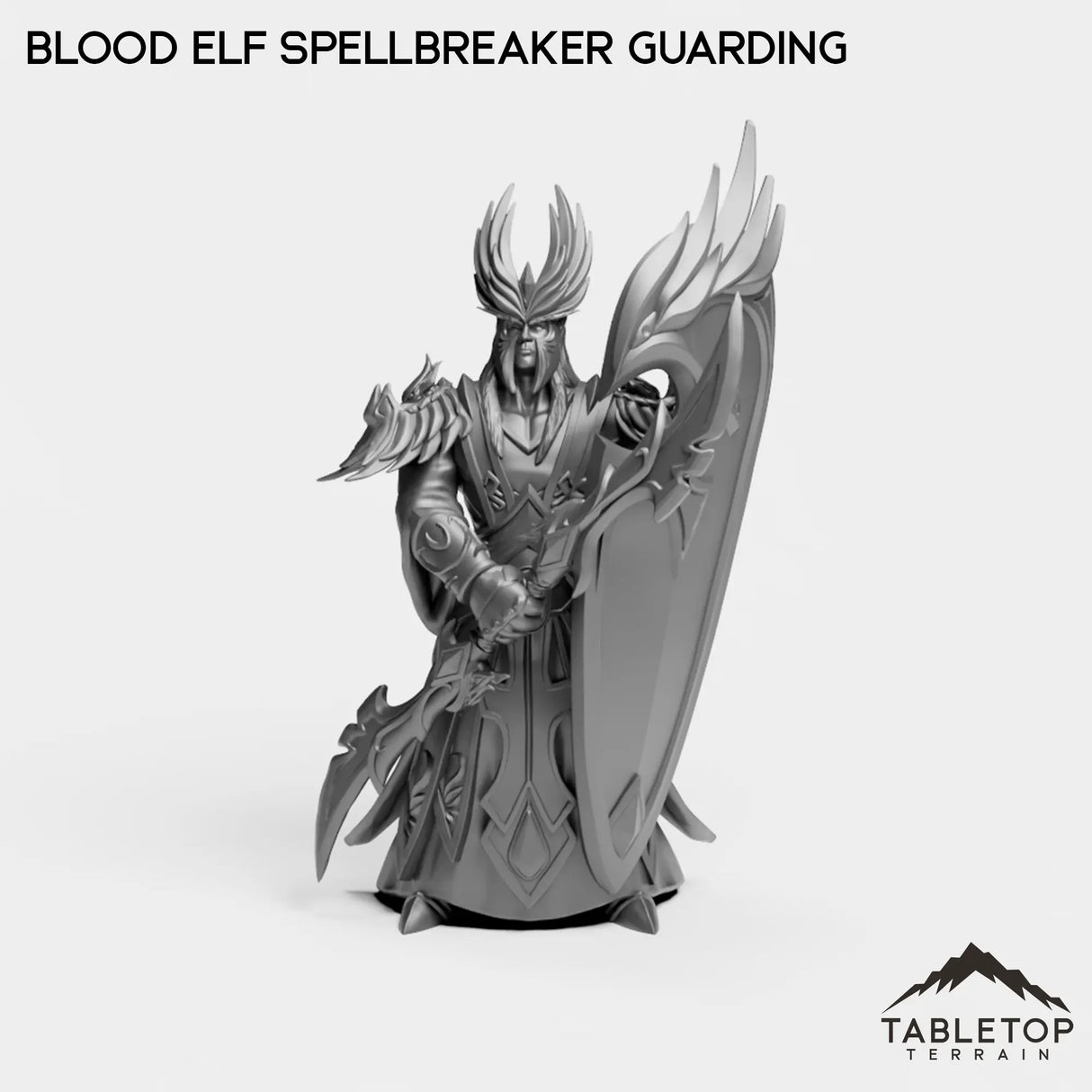 Tabletop Terrain Miniature Blood Elf Spellbreaker Guarding Blood Elf Spellbreaker