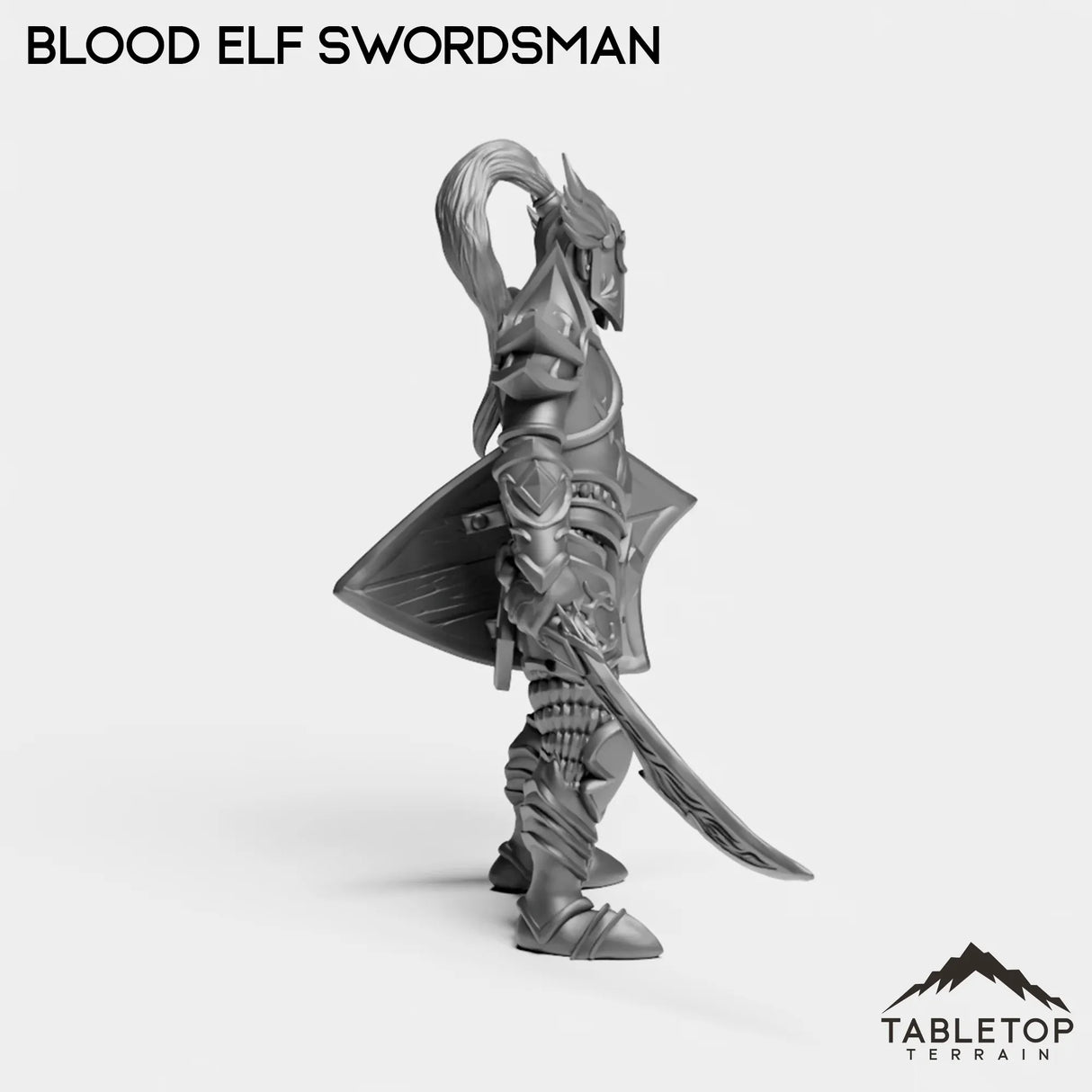Tabletop Terrain Miniature Blood Elf Swordsman