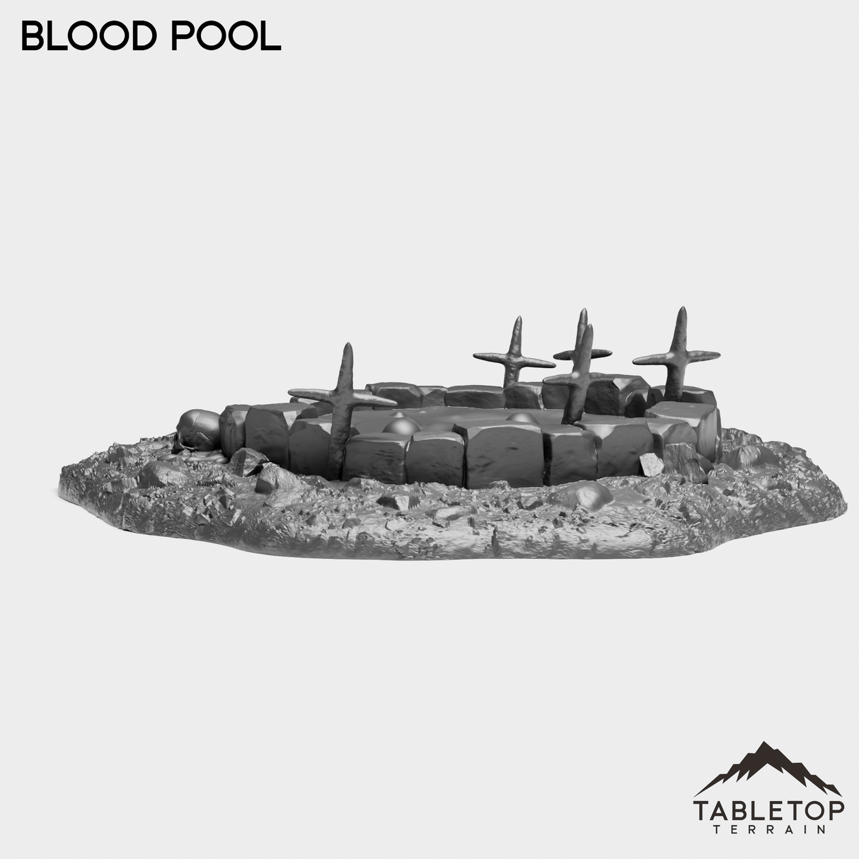 Tabletop Terrain Miniature Blood Pool - Grimdark Terrain