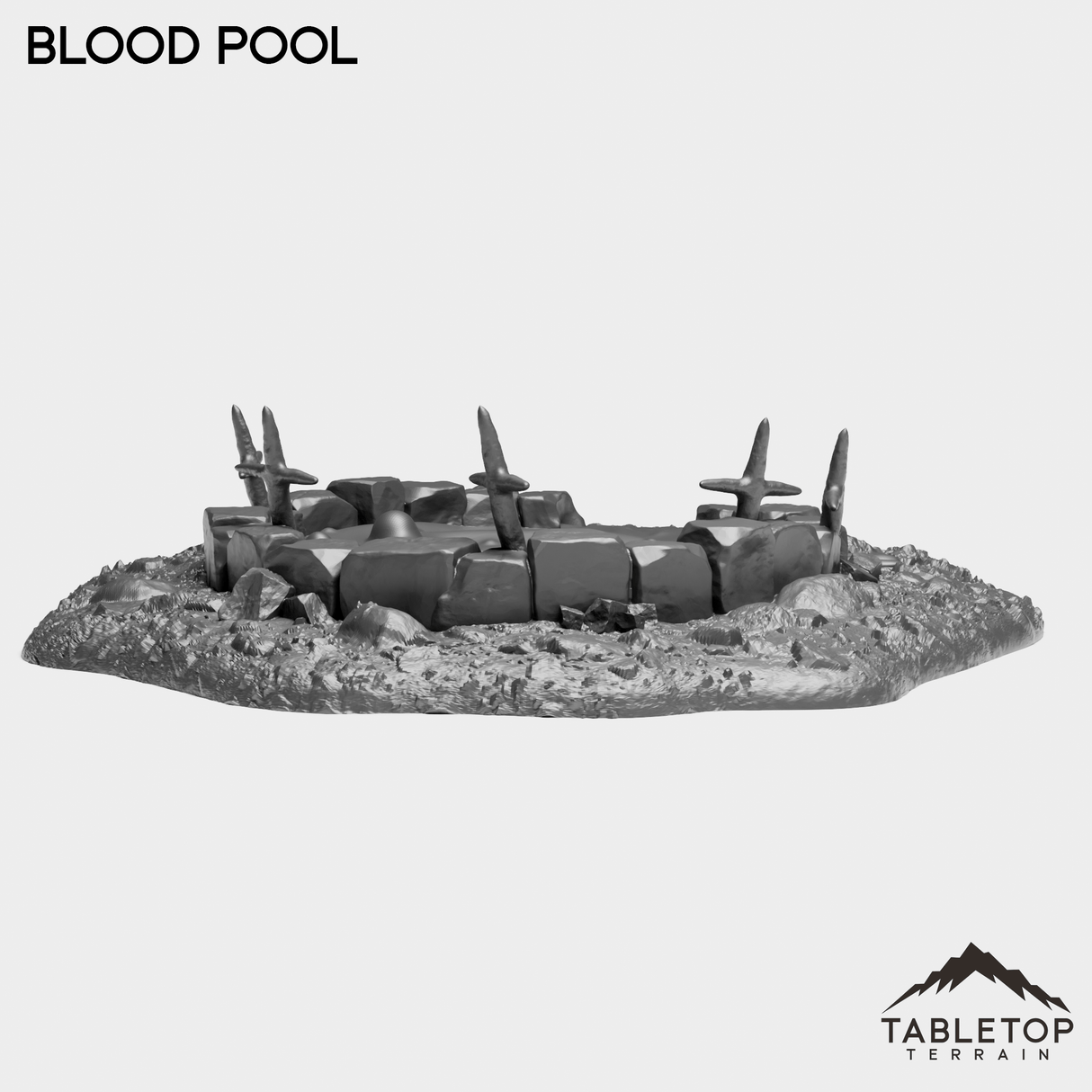 Tabletop Terrain Miniature Blood Pool - Grimdark Terrain