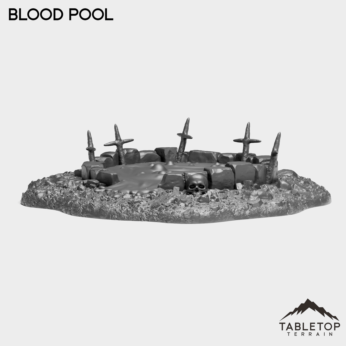 Tabletop Terrain Miniature Blood Pool - Grimdark Terrain