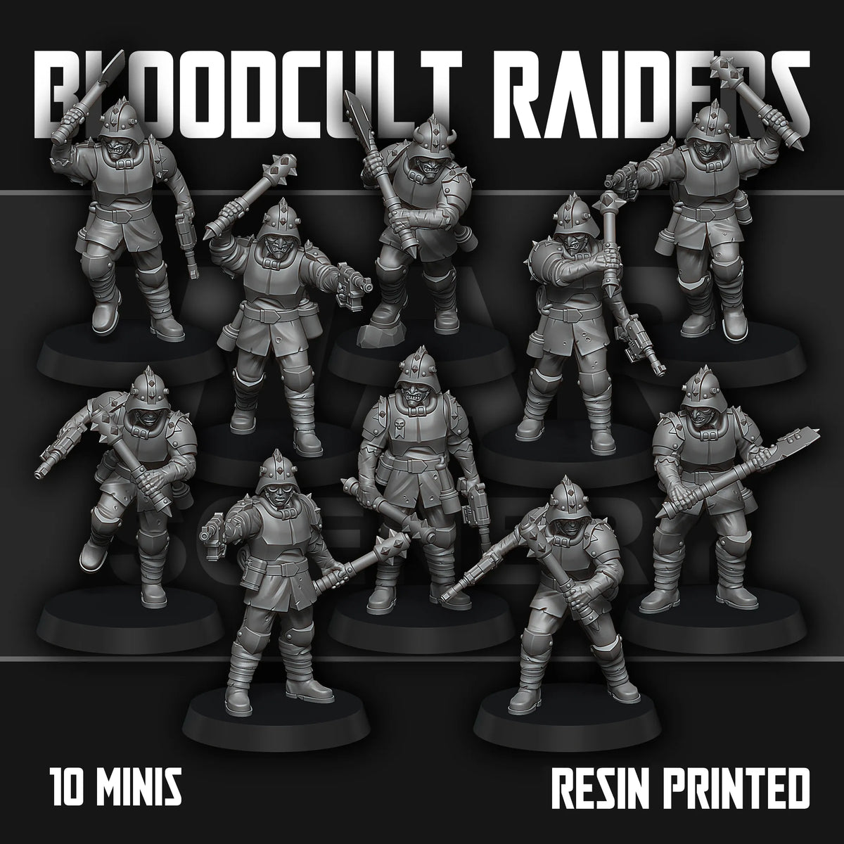 Tabletop Terrain Miniature Bloodcult Raiders