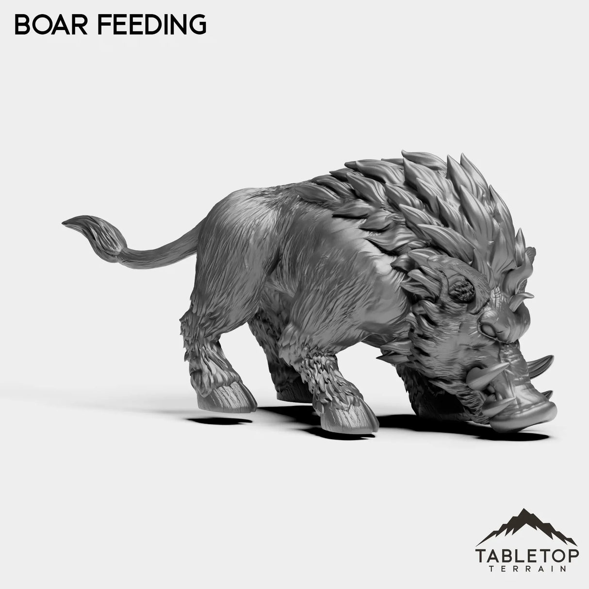 Tabletop Terrain Miniature Boars