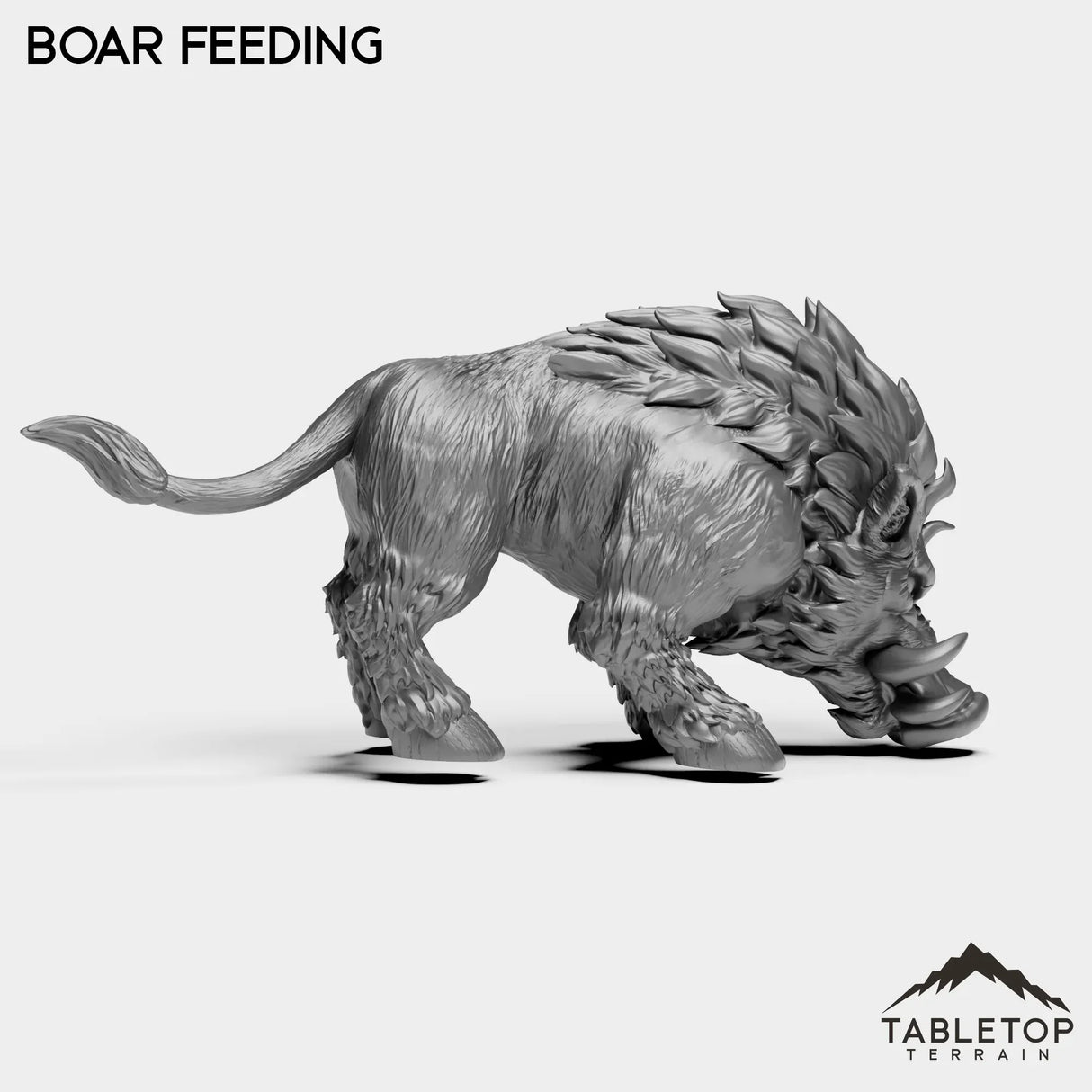 Tabletop Terrain Miniature Boars