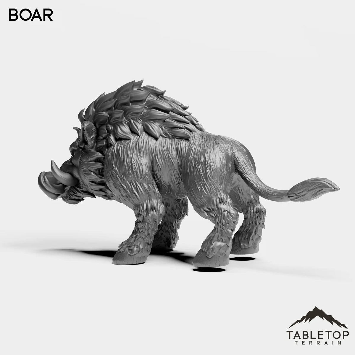 Tabletop Terrain Miniature Boars