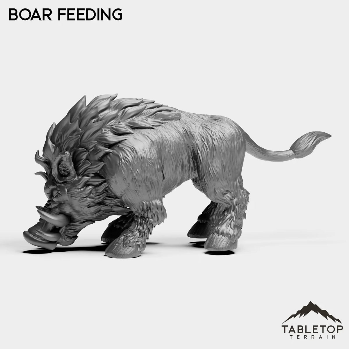 Tabletop Terrain Miniature Boars
